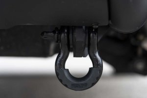 Toyota Tundra Tow Hook to Shackle Conversion Kit - Front - Rough Country - Rough Country - Black - '07-'21 Toyota Tundra Tow Hook to Shackle Conversion Kit - Front - Rough Country - Rough Country - Black - '07-'21